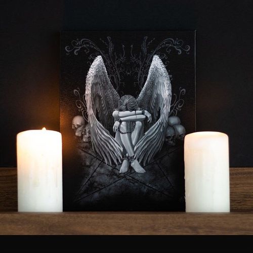 19x25cm Enslaved Angel Canvas Plaque by Spiral Direct | Inspired Creative Gifts | UK Supplier