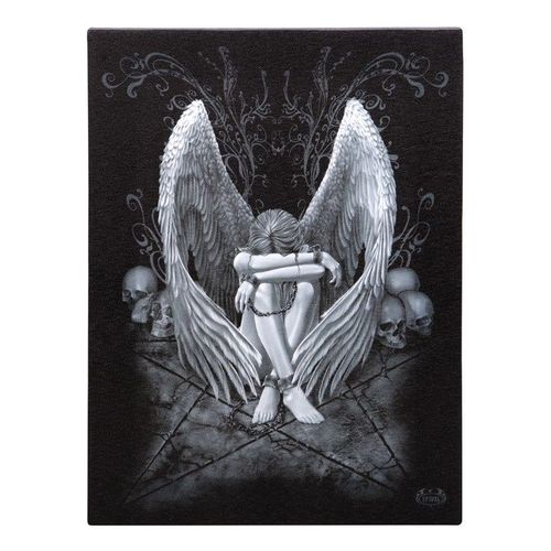 19x25cm Enslaved Angel Canvas Plaque by Spiral Direct | Inspired Creative Gifts | UK Supplier