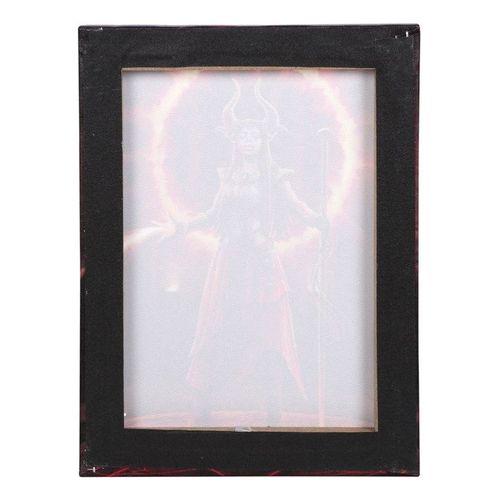 19x25cm Fire Element Sorceress Canvas Plaque by Anne Stokes | Inspired Creative Gifts | UK Supplier