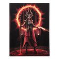 19x25cm Fire Element Sorceress Canvas Plaque by Anne Stokes | Inspired Creative Gifts | UK Supplier