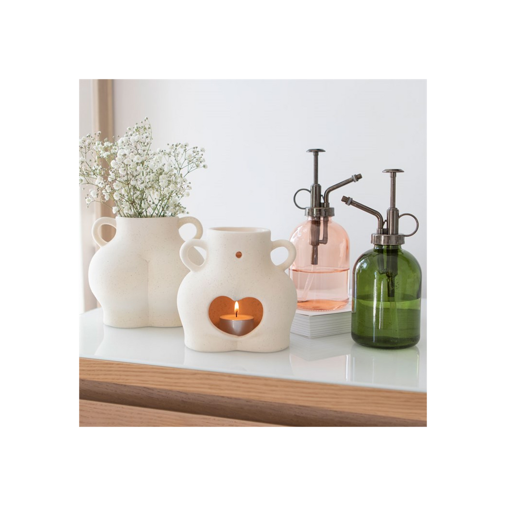 Cream Speckle Bum Plant Pot