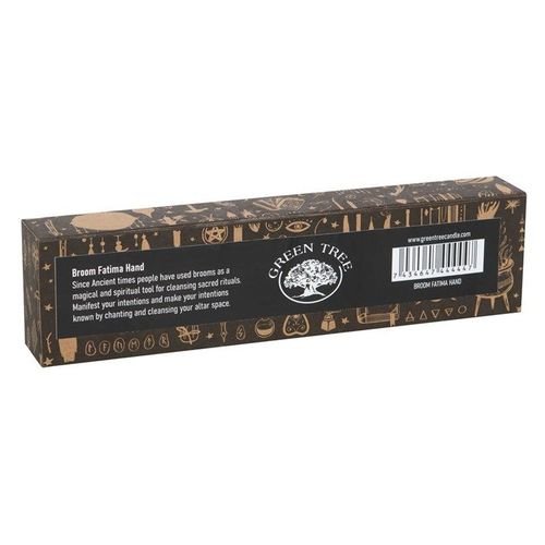 20cm Broom with Hamsa Hand Charm | Inspired Creative Gifts | UK Supplier