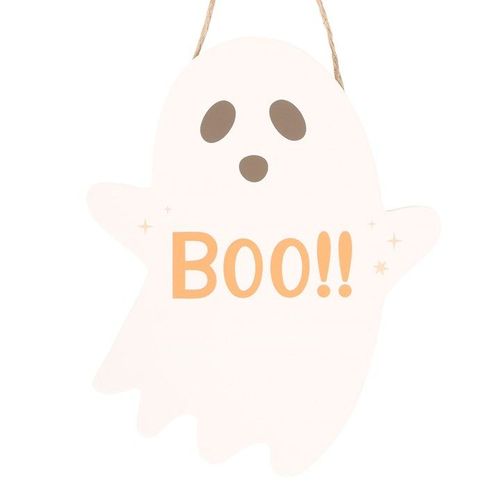 20cm Ghost Shaped Hanging Sign | Inspired Creative Gifts | UK Supplier