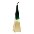 20cm Green and Gold Pyramid Candle | Inspired Creative Gifts | UK Supplier