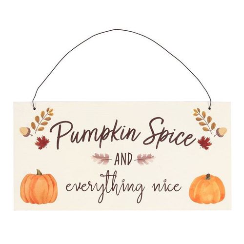 20cm Pumpkin Spice Hanging Sign | Inspired Creative Gifts | UK Supplier