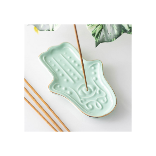 Blue Hamsa Hand Incense Stick Holder | Incense Holders