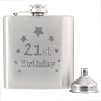 21st Birthday Hip Flask | Inspired Creative Gifts | UK Supplier