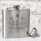 21st Birthday Hip Flask | Inspired Creative Gifts | UK Supplier