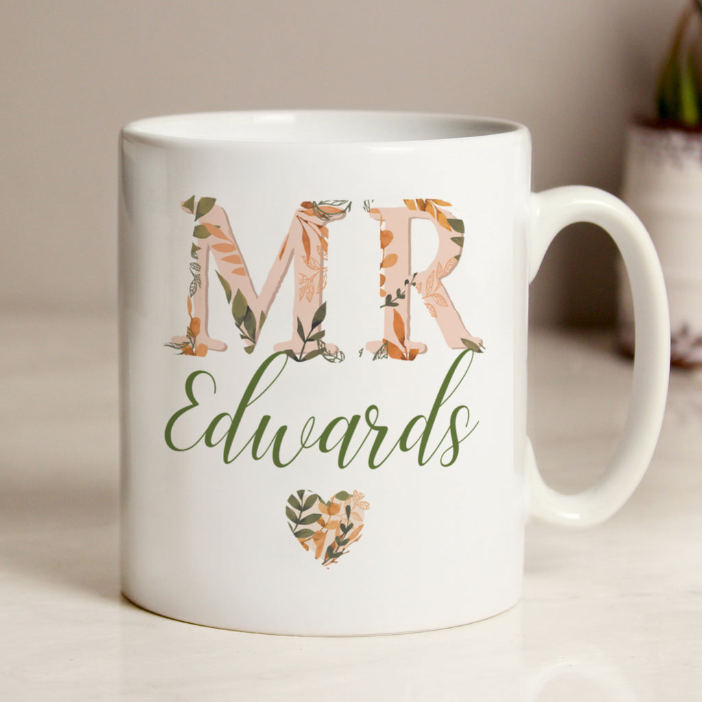 Personalised Mr Autumnal Mug for Wedding