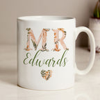 Personalised Mr Autumnal Mug for Wedding