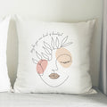 Personalised Grace Line Art Cushion | Christmas Gift