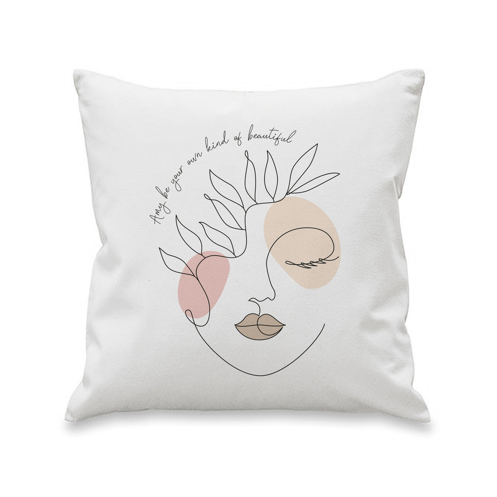 Personalised Grace Line Art Cushion | Christmas Gift