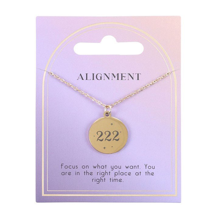 222 Angel Number Alignment Necklace | Inspired Creative Gifts | UK Supplier