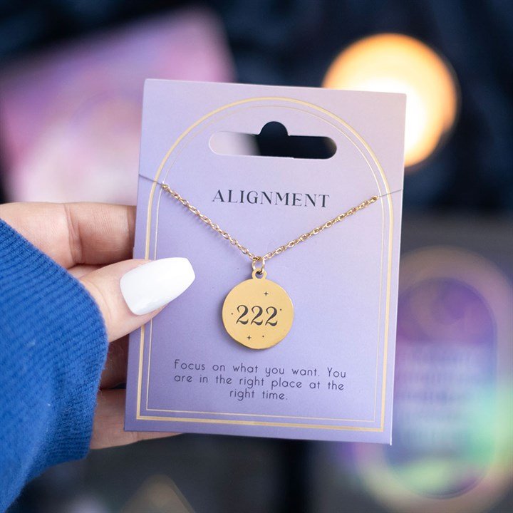 222 Angel Number Alignment Necklace | Inspired Creative Gifts | UK Supplier