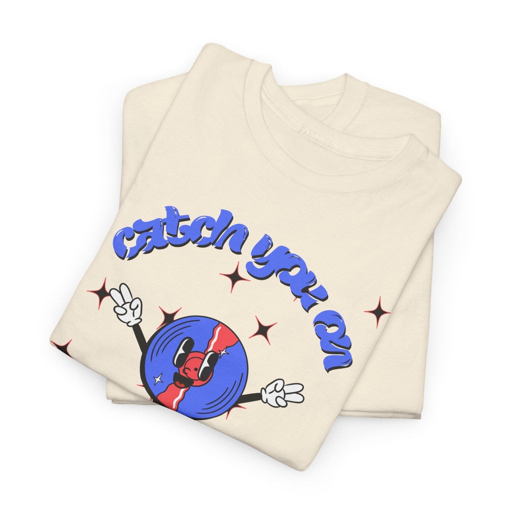 'Catch You On The Flip Side' Men's Vinyl T-Shirt