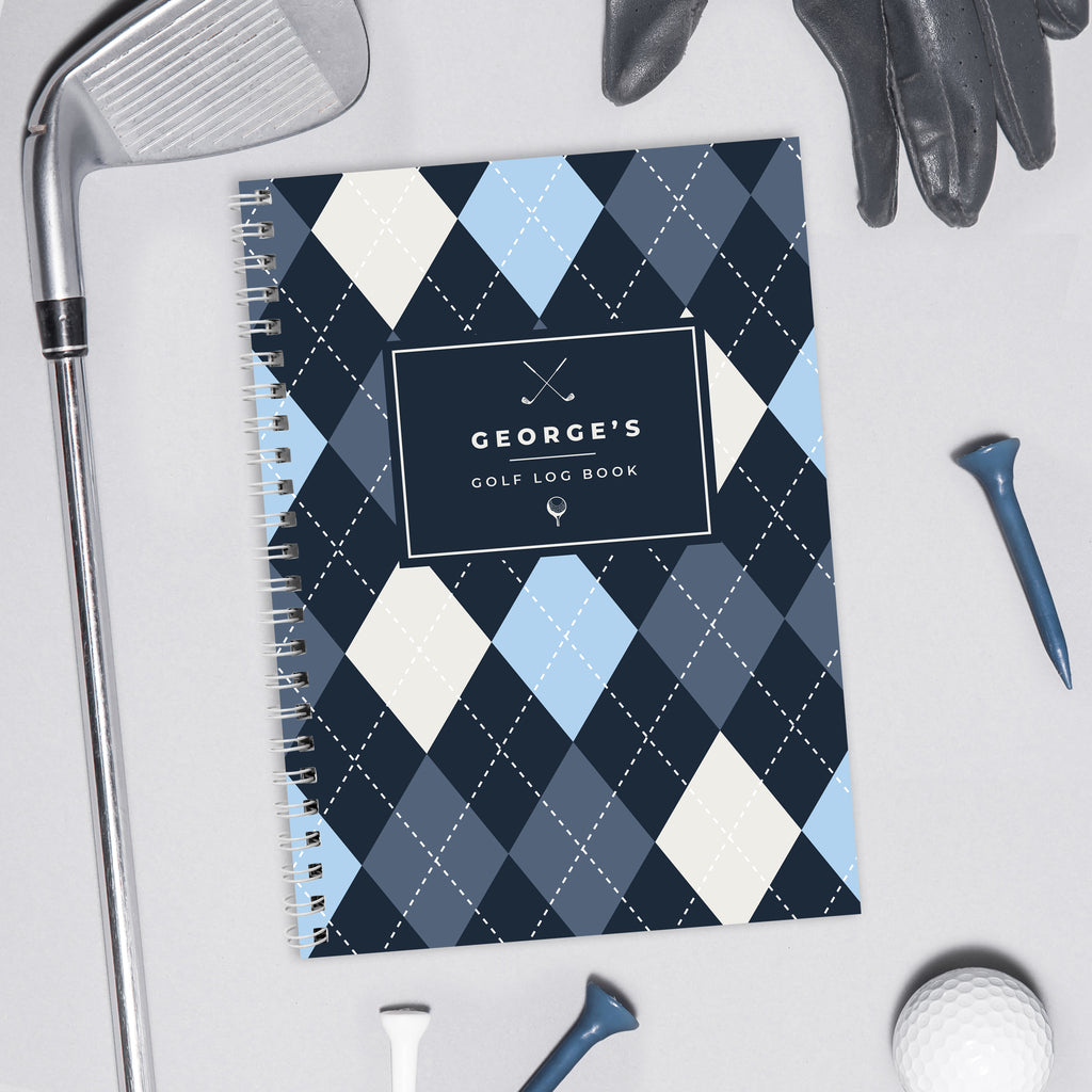 Personalised A5 Golf Log Book | Stationery & Pens | Inspired Creative Gifts