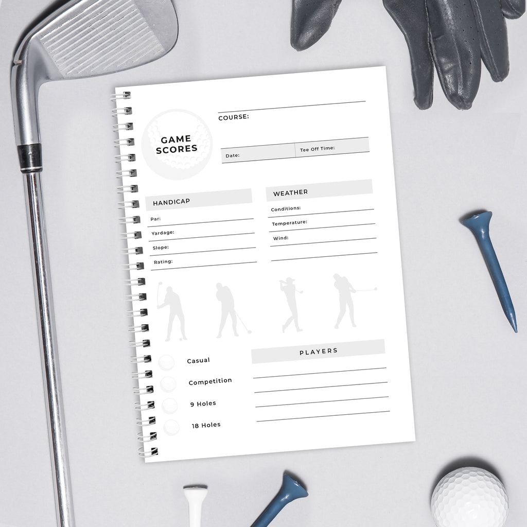 Personalised A5 Golf Log Book | Stationery & Pens | Inspired Creative Gifts