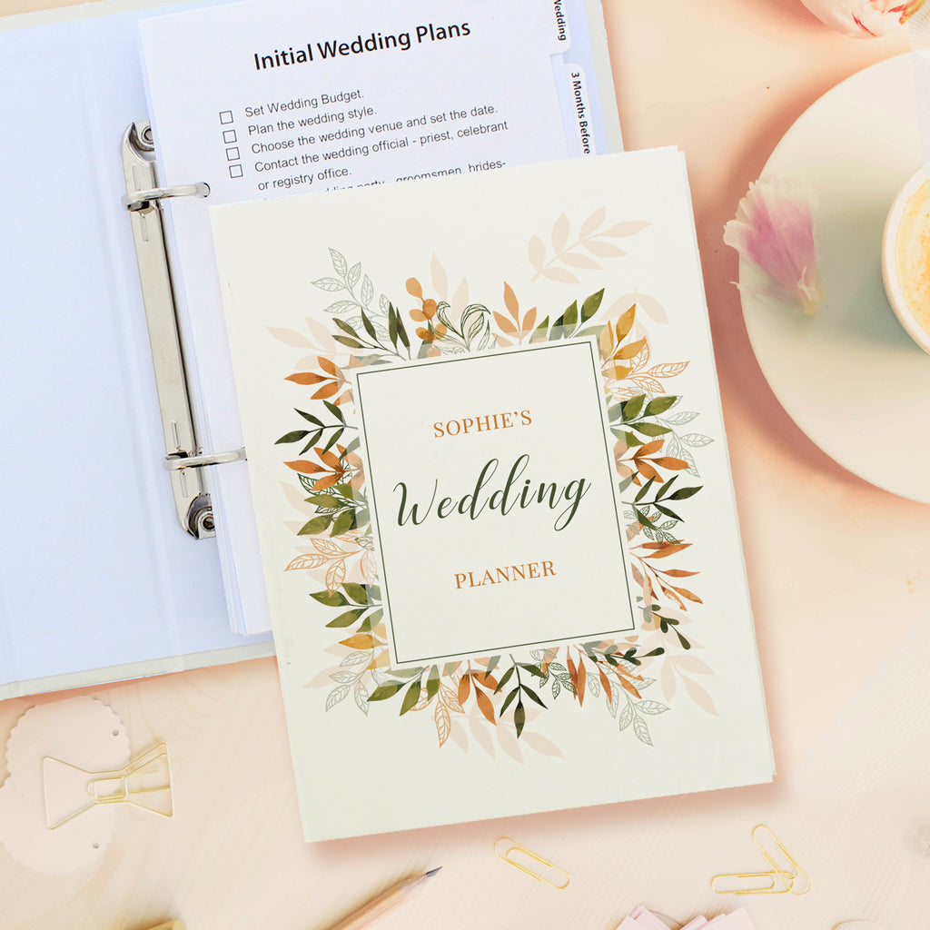 Personalised Autumnal Wedding Planner for Wedding