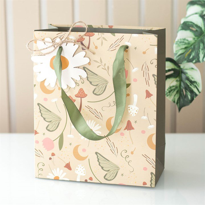 23cm Medium Fairy Folklore Print Gift Bag | Inspired Creative Gifts | UK Supplier