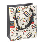 23cm Medium Retro 80s Print Gift Bag | Inspired Creative Gifts | UK Supplier