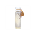 Aphrodite Goddess Tube Candle with Rose Quartz Crystals