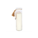 Athena Goddess Tube Candle with Clear Quartz Crystals | Candles