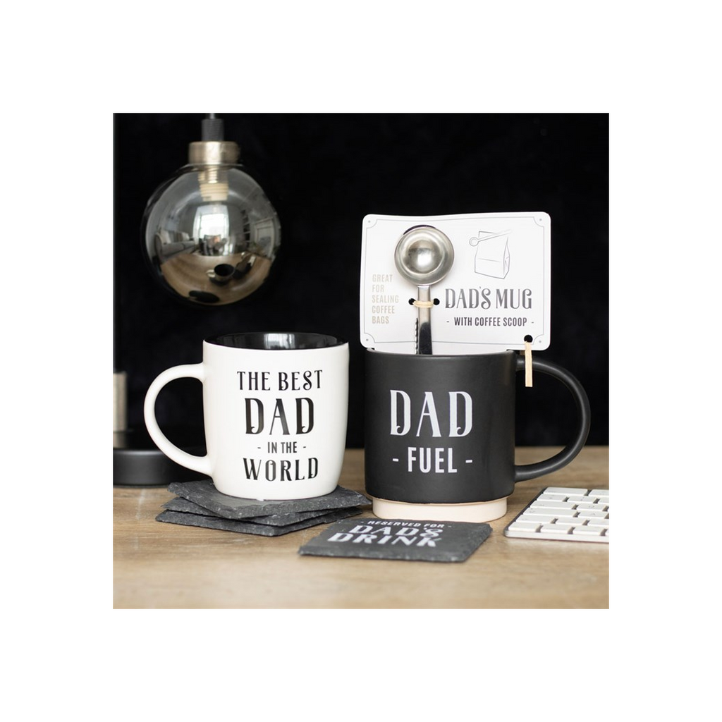 Dad Fuel Mug and Coffee Scoop Clip | Father's Day Gift