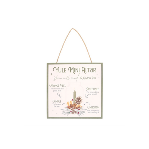 20cm Yule Altar MDF Hanging Sign