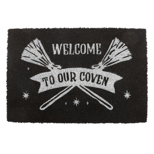 Black Welcome to Our Coven Doormat |  | Inspired Creative Gifts