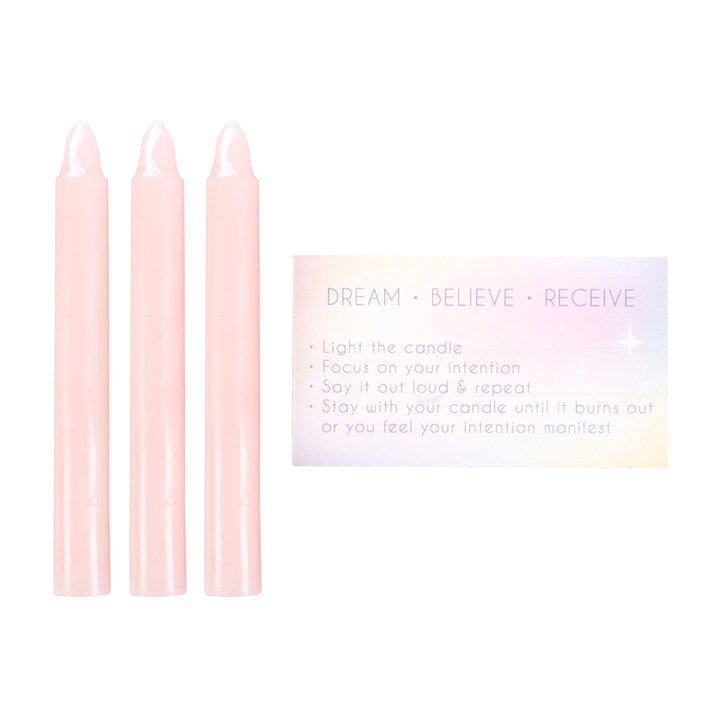 3 Manifestation Spell Candles in a Box | Inspired Creative Gifts | UK Supplier
