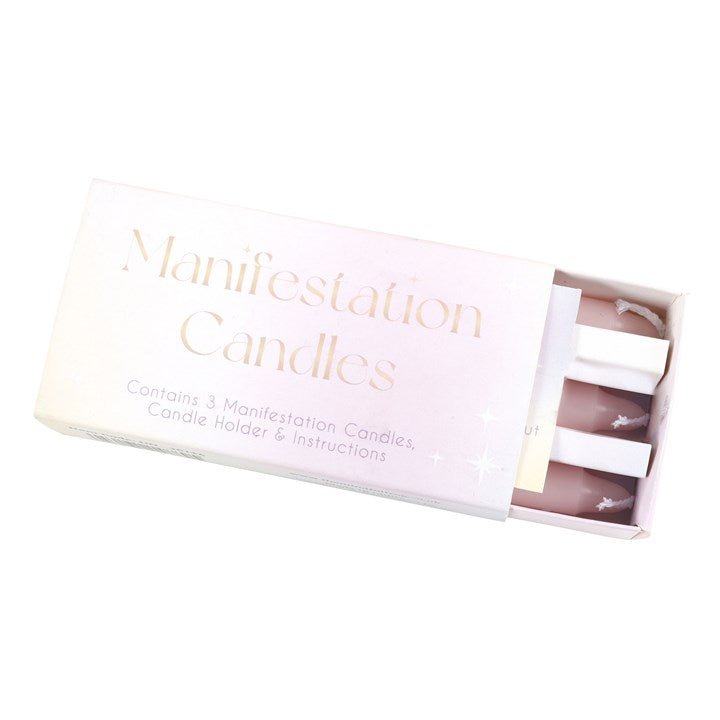 3 Manifestation Spell Candles in a Box | Inspired Creative Gifts | UK Supplier