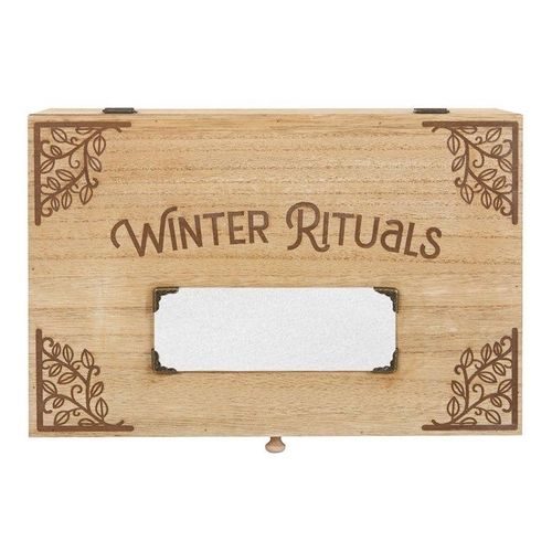 30cm Wooden Winter Rituals Box | Inspired Creative Gifts | UK Supplier