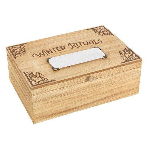 30cm Wooden Winter Rituals Box | Inspired Creative Gifts | UK Supplier