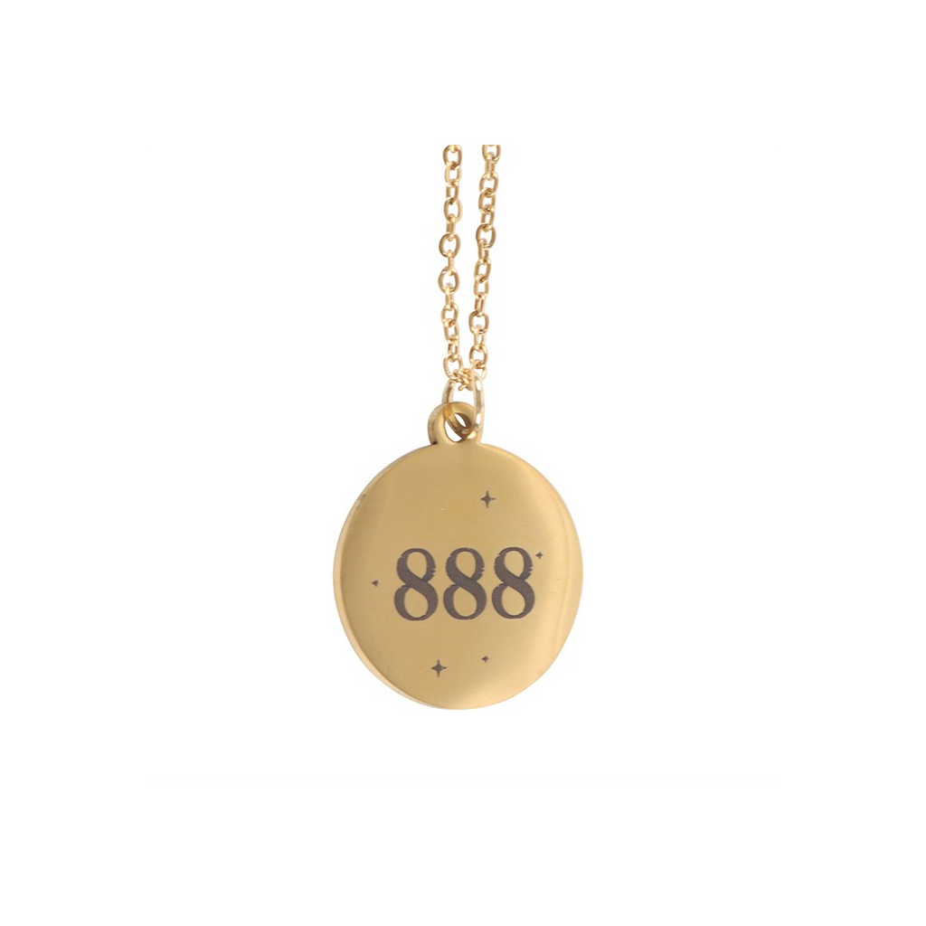 888 Angel Number Abundance Necklace | Woman's Necklace | Inspired Creative Gifts