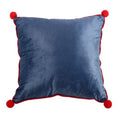 35cm Square Gnome Print Cushion with Pom Poms | Inspired Creative Gifts | UK Supplier