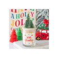 Bah Humbug Orange & Clove Glass Candle with Tree | Candles