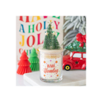 Bah Humbug Orange & Clove Glass Candle with Tree | Candles