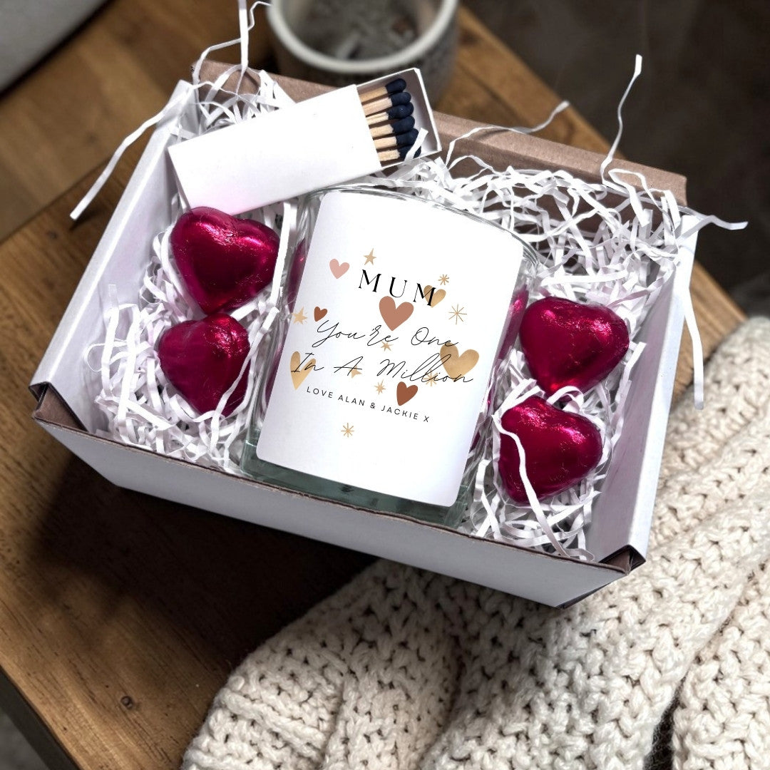 Personalised Mum You're One In A Million Candle Hamper | Gift for Her