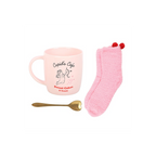Cupid's Café Mug, Spoon and Socks Set