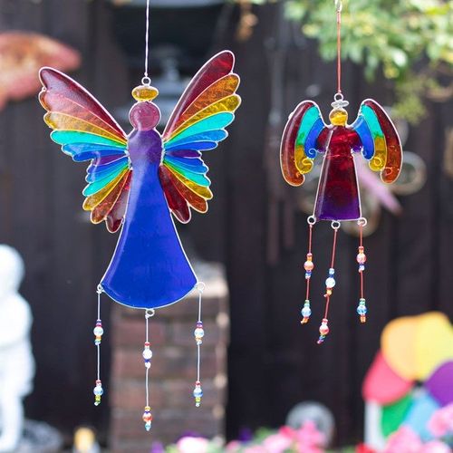 38cm Rainbow Angel Suncatcher | Inspired Creative Gifts | UK Supplier