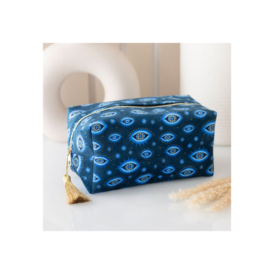All Seeing Eye Print Velvet Makeup Bag | Bags & Purses