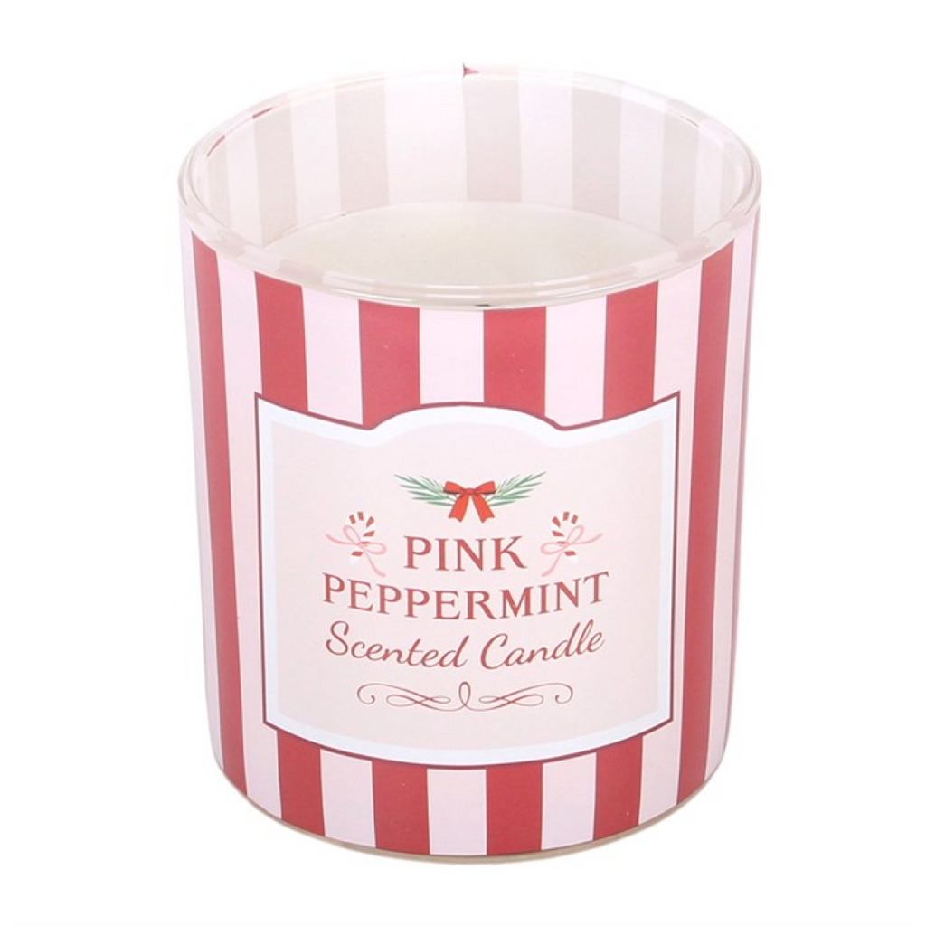 Pink Peppermint Scented Candle | Candles