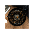 Black Talking Board Teacup and Saucer