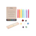 Chakra Energy Candle and Crystal Gift Set