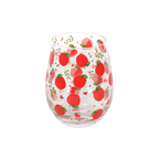 Apple Print Stemless Glass | Glasses & Barware