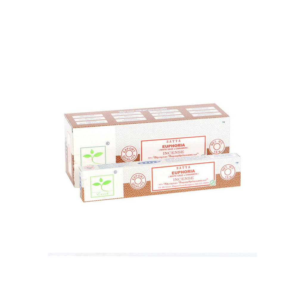 6 Packs of Euphoria Earth Incense by Satya