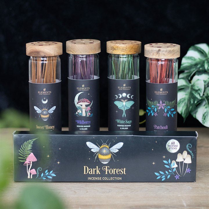 4 Packs of Dark Forest Patchouli Incense Sticks | Inspired Creative Gifts | UK Supplier