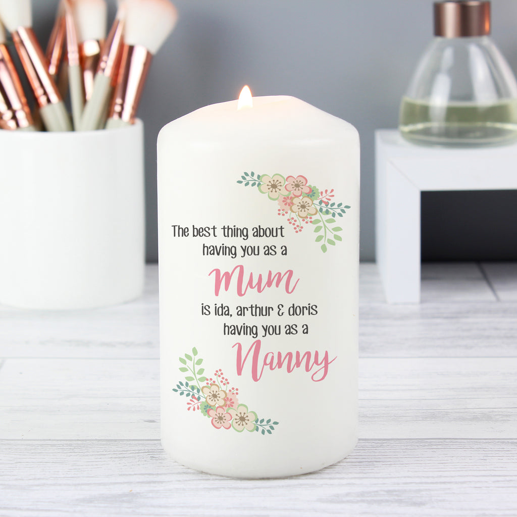 Personalised The Best Thing Pillar Candle | Gift for Her