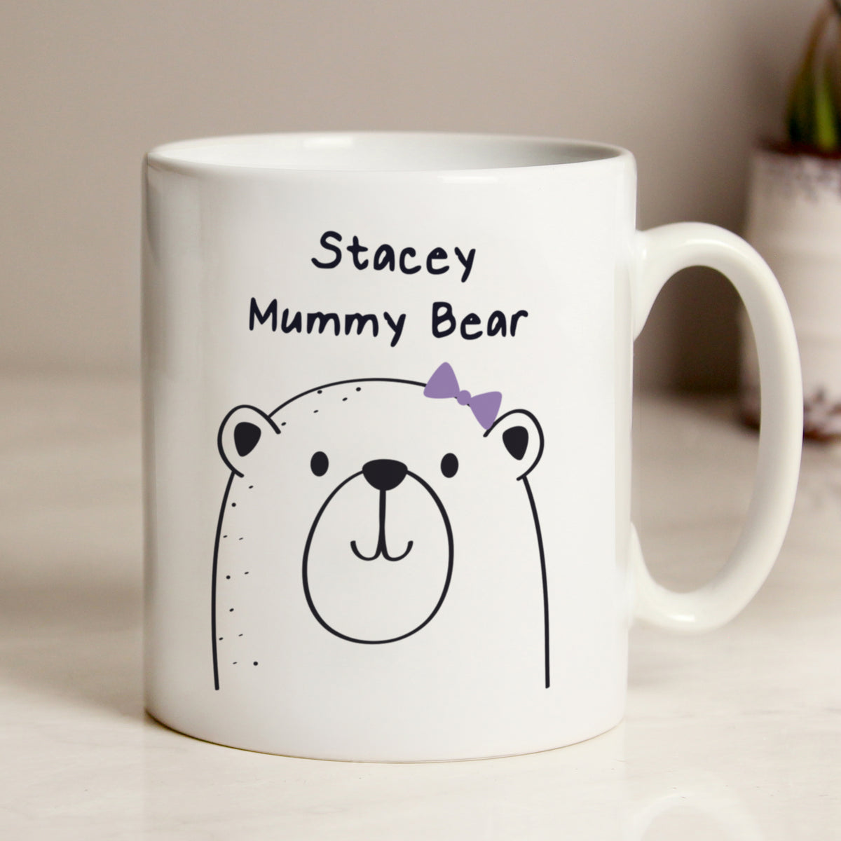Personalised Mummy Bear Mug for Mother's Day