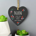 Personalised I Love You A Whole Bunch Hanging Slate Heart | Hanging Decorations & Signs